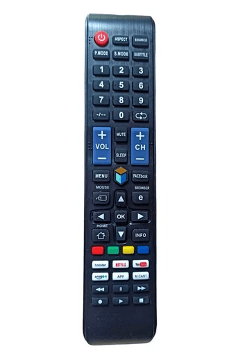 Smart Led TV Universal Remote Control Compatible For Non Branded/Local/ Tv Remote Controller (Black)