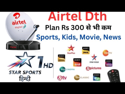 Airtel HD Dish TV With 1 Year Free