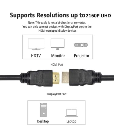 HDMI Cable 4K High-Speed HDMI Cord 18GBps with Ethernet Support 4K 60Hz Compatible with UHD TV, Monitor, Computer, Xbox 360, PS5 PS4, Blu-ray and 1.5 METER CABLE