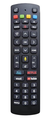Jio Remote for Fiber Set-Top Box With Voice Command Google assistant | Original Remote Control & Genuine Remote for Joi | 43-Key Universal Replacement | Easy Pairing