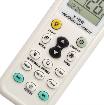 Universal 1000 in 1 A/C Remote Control with Dual sensors for Better Range Compatable with All Brands