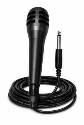 Professional Wired Dynamic Microphone with 6.35mm Plug, Cardioid Polar Pattern, Clear Vocal Sound for Karaoke, Singing, Live Performance, Podcasting, Speeches & Public Address Systems