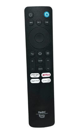 REDMI FIRE TV Remote Control With  Non Voice Command Compatible with FIRE TV Smart LCD LED TV with Prime Video, Netflix, Amazon Music and Easy APPS Access (Pairing Required)