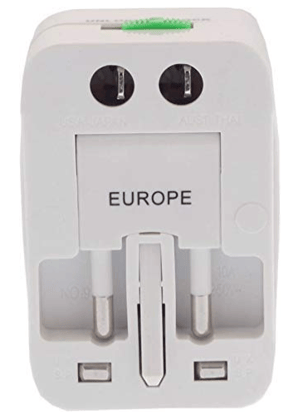 Universal Travel Adapter | All-in-One International Charger with US/UK/EU/AU | Worldwide Plug Converter for Travel, Mobile, Laptop, Gadgets