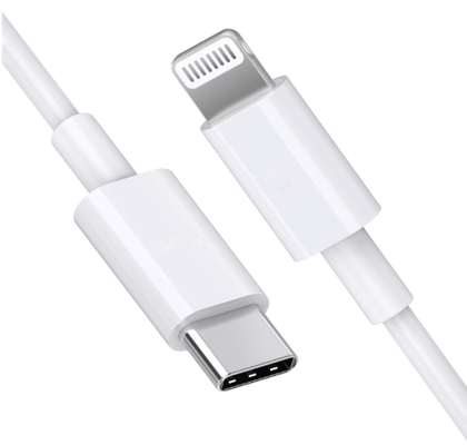 USB Type C to Lightning Data Charging Cable 30w (Compatible with iPhone 14 ,1meter , White, One Cable, Lightning To USB Type C)
