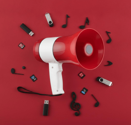 Portable Handheld Microphone (Loudspeaker) with USB, TF Card, Recorder & Music Function | 2400mAh Rechargeable Battery | Megaphone for Events, Rallies & Schools
