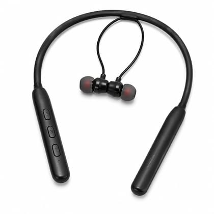 Wireless Bluetooth Neckband in-Ear Earphones, 10MM Dynamic Bass Boost Driver, 24 Hours Playback, Volte, Audible Battery Alert, V4, Stand By Time Up to 7 Days
