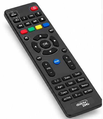  Zing Dish TV Set top Box Original Remote Controls With dedicated colored buttons, media playback controls, and a numerical keypad. It is compatible with Zing FTA HD boxes (Old Remote Must be Exactly Same for it to Work)