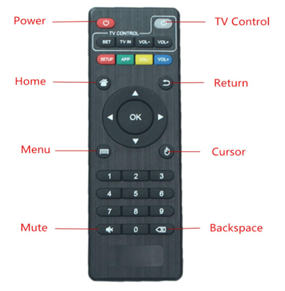 Android Smart Box Remote Control Compatible for Solid MX ,MXQ ,MXQ PRO ,M8 ,M8N, M8S, MX3 & Others Android TV Box