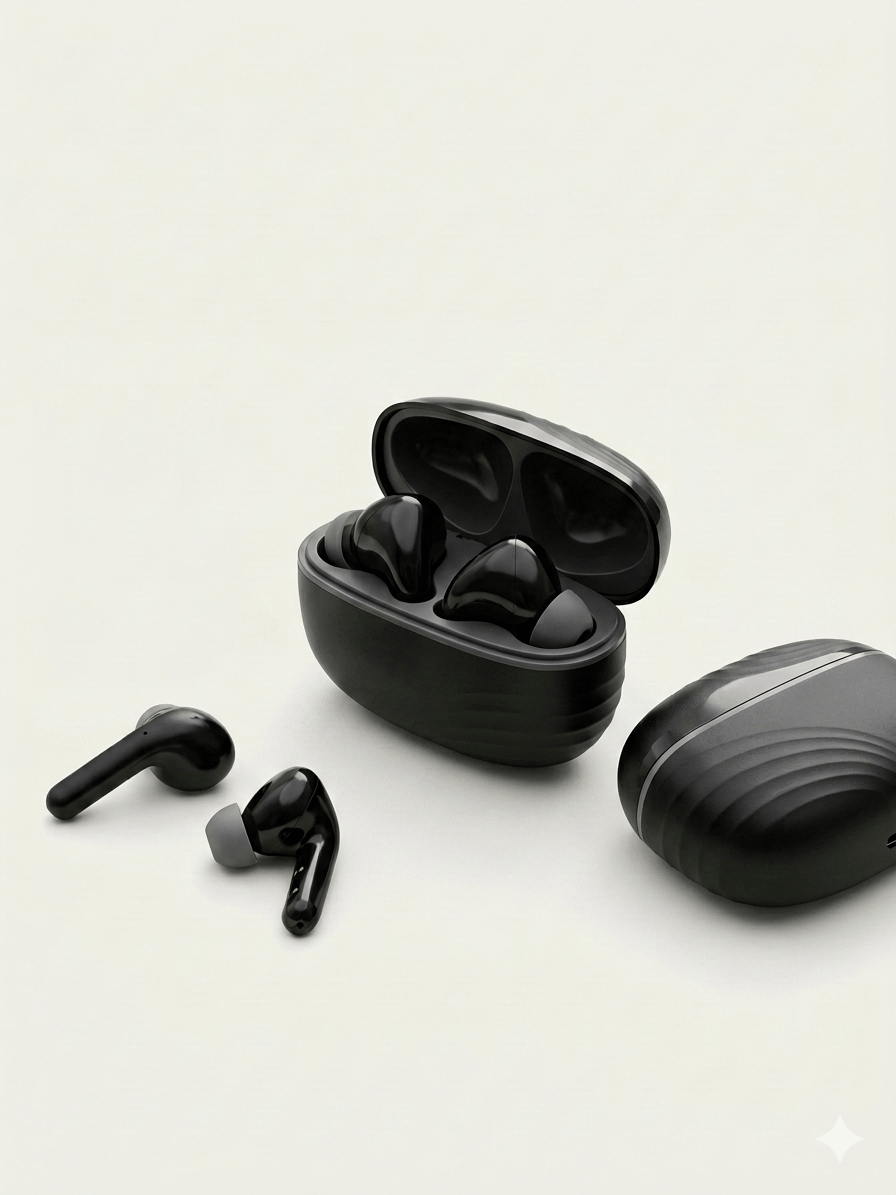 Wireless Bluetooth Earbuds with Fast Pairing, Hi-Fi Stereo Sound, Touch Control, Type-C Charging Case, TWS Earphones for Calling, Gaming & Music