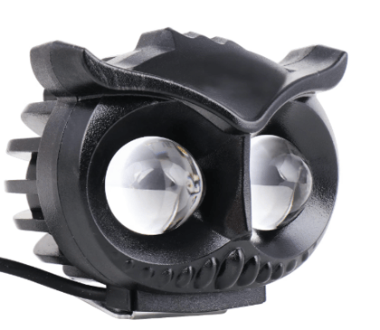 Owl Shape 20W LED Fog Light High Brightness 2LED  Headlamp LED Auxiliary Light for Bikes, Motorcycles & Cars (1Pc,White)